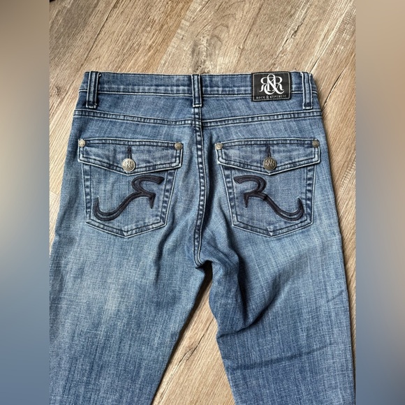 VTG Rock & Republic Denim Jeans Kasandra Fit And Flare Size 6 M 29 30 Blue Wash - Picture 6 of 13